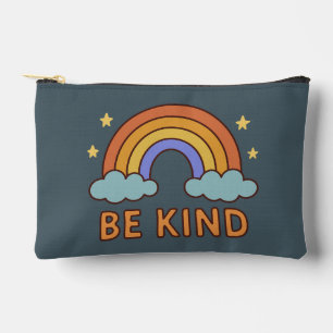 Bolsito Accesorio Pequeño "Sea amable con el arcoiris - Colorido diseño de c