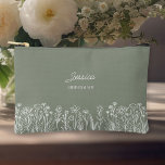 Bolsito Accesorio Pequeño Sencilla Boda verde de flores silvestres<br><div class="desc">Regalo boda de flores silvestres para cualquiera en su fiesta nupcial. Fácil de personalizar para tus damas de honor, la madre de la novia, la madre del novio, etc y también puedes añadir el nombre de la novia y el novio y la fecha de su boda. Diseño boho floral sencillo...</div>