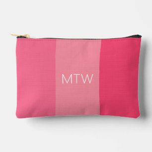 Bolsito Accesorio Pequeño Sencillas bandas rosadas Nombre blanco