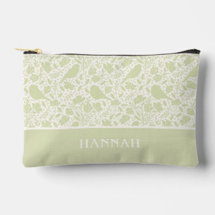 Bolsito Accesorio Pequeño Serene Birds & Florals Monogrammed