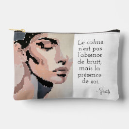 Bolsito Accesorio Pequeño Sérénité Portrait Moderne Neutre Pixel Art