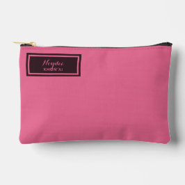 Bolsito Accesorio Pequeño Serio Clásico Minimal Simple Rosa