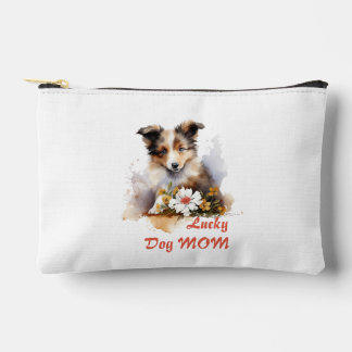 Bolsito Accesorio Pequeño Shetland Sheepdog Puppy Mascota Flor acuática