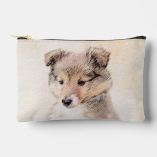 Bolsito Accesorio Pequeño Shetland Sheepdog Puppy Pintura Sheltie Perro Arte