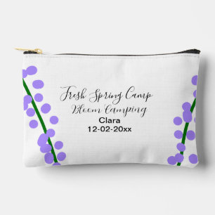 Bolsito Accesorio Pequeño Si nombre fecha flores lavanda camping fresco de p