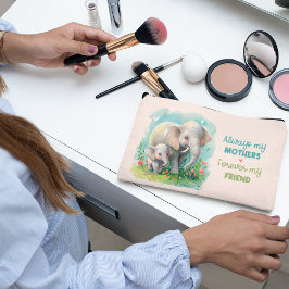 Bolsito Accesorio Pequeño Siempre mi madre - Mamá elefante y rosa bebé