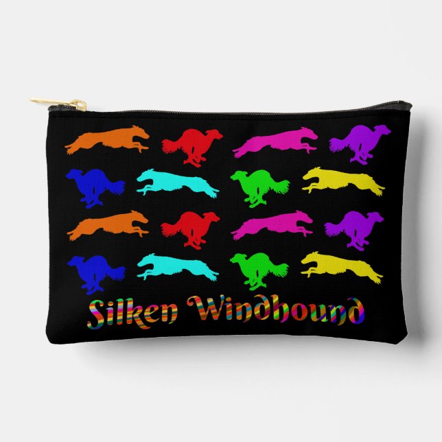 Bolsito Accesorio Pequeño Silken Windhound corriendo  (Anverso)