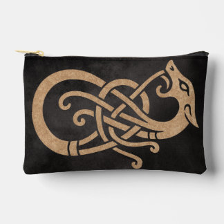 Bolsito Accesorio Pequeño Símbolo del Nudo de la Serpiente Vikinga Dorada