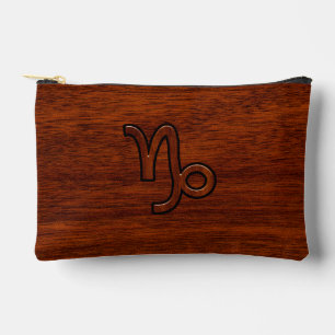 Bolsito Accesorio Pequeño Símbolo zodiaco de Capricornio en estilo de grano 