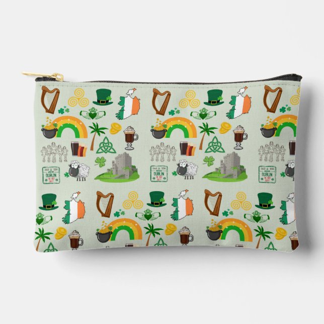 Bolsito Accesorio Pequeño Símbolos de Irlanda (Anverso)