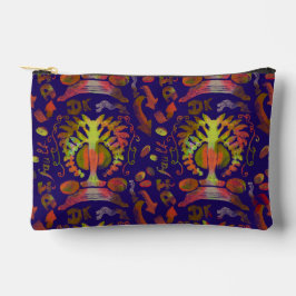 Bolsito Accesorio Pequeño Simetría oriental psicodélica Resumen Arte