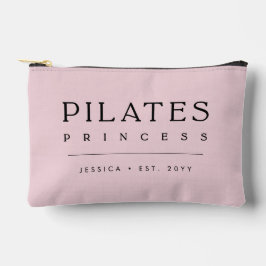 Bolsito Accesorio Pequeño Simple Personalized Blush Pink Pilates Princess