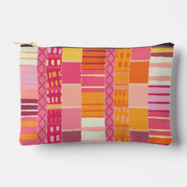 Bolsito Accesorio Pequeño Sketchbook Marks-Textured Multicoloured Stripes