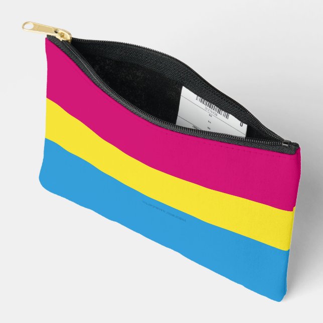 Bolsito Accesorio Pequeño SlipperyJoe bandera pansexual del orgullo amarillo (Abierto)