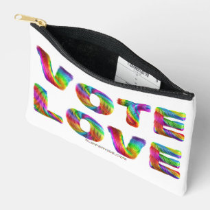 Bolsito Accesorio Pequeño SlipperyJoe voto amor igualdad pelaje de colores d