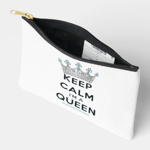 Bolsito Accesorio Pequeño SlipperyJoe's Keep Calm Queen Royal Crown jewels a