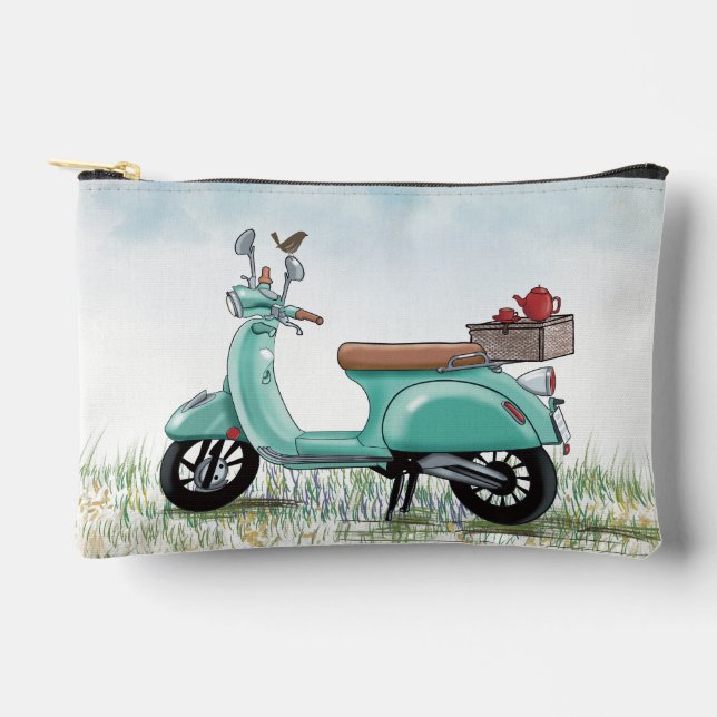 Bolsito Accesorio Pequeño Small Teal Scooter  (Anverso)