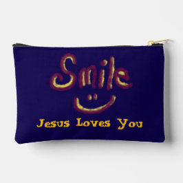 Bolsito Accesorio Pequeño Smile Jesus Loves You