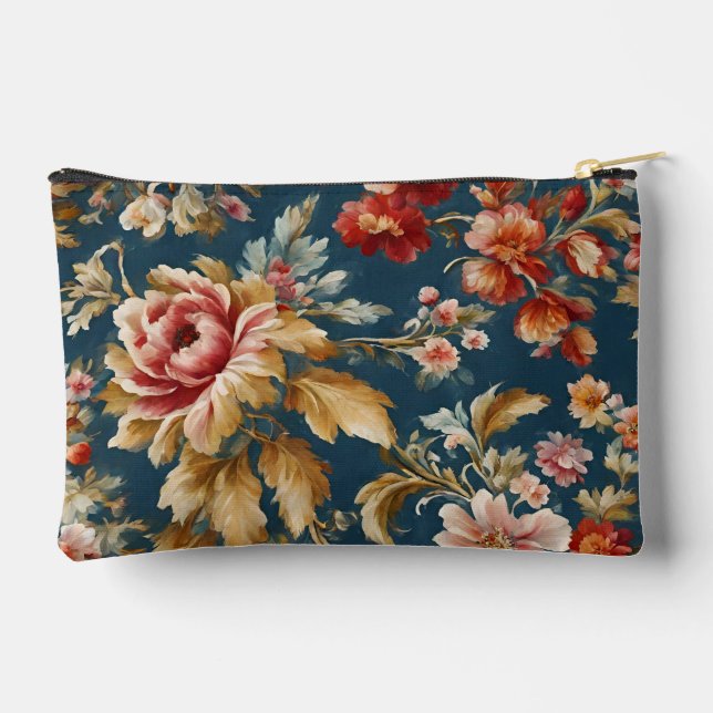 Bolsito Accesorio Pequeño Sofisticado diseño floral italiano hermoso (Reverso )
