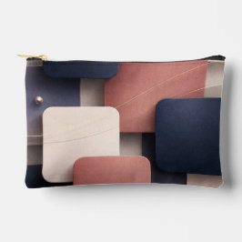 Bolsito Accesorio Pequeño Soft edged-cubes with metallic accents AI art 