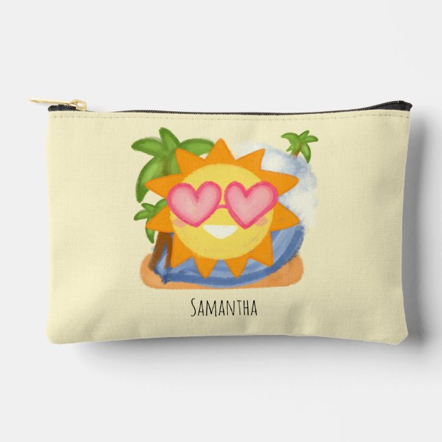 Bolsito Accesorio Pequeño Sol de vacaciones de verano relajante (Anverso)