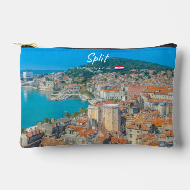 Bolsito Accesorio Pequeño Split, Croacia - Ciudad Costera (Anverso)