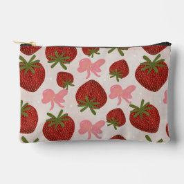 Bolsito Accesorio Pequeño Strawberries and Bows Pouch