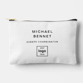 Bolsito Accesorio Pequeño Su Logo Aquí Profesional Blanco Y Negro