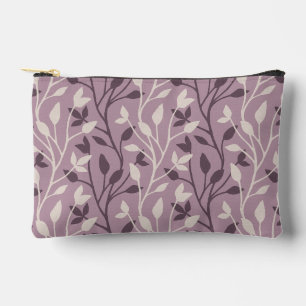 Bolsito Accesorio Pequeño Suave Hoja de Mauve Botánico Chic Elegante