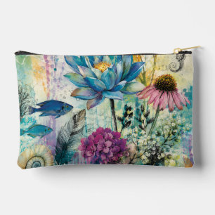 Bolsito Accesorio Pequeño Sueño Acuático Floral Vibrante