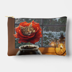 Bolsito Accesorio Pequeño Sueño de gato rosa