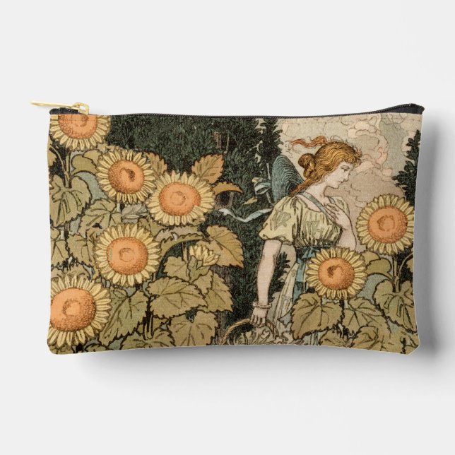 Bolsito Accesorio Pequeño Sunflower Art Nouveau Garden Grasset Mujer (Anverso)