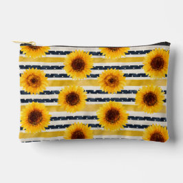 Bolsito Accesorio Pequeño Sunflower Stripes Navy & Yellow 