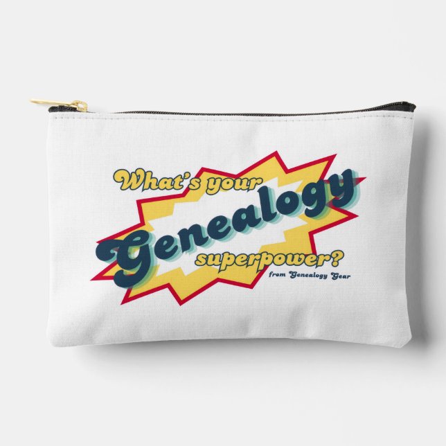 Bolsito Accesorio Pequeño Superpoder Genealógico (Anverso)