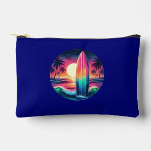 Bolsito Accesorio Pequeño Surfboard Escape Zipned Pouch