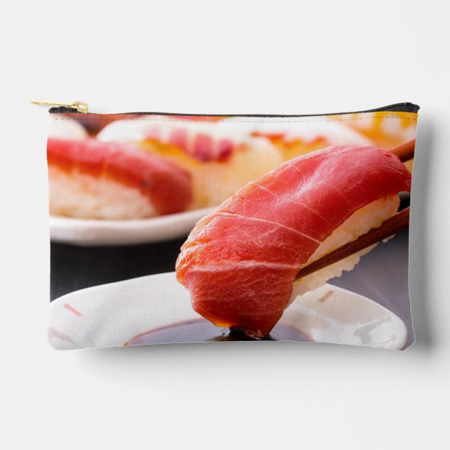 Bolsito Accesorio Pequeño Sushi Moment Pouch – Tuna Dip in Style (Anverso)