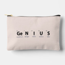 Bolsito Accesorio Pequeño Tabla Periódica 'Genio' - Beige Blush Suave