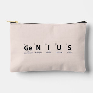 Bolsito Accesorio Pequeño Tabla Periódica 'Genio' - Beige Blush Suave