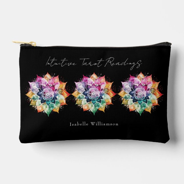 Bolsito Accesorio Pequeño Tarjeta Tarot de Oracle Psíquica Esotérica Rainbow (Anverso)