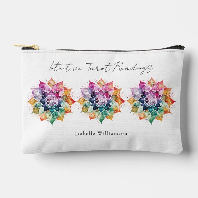 Bolsito Accesorio Pequeño Tarjeta Tarot de Oracle Psíquica Esotérica Rainbow (Anverso)