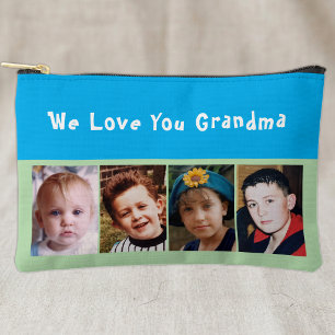Bolsito Accesorio Pequeño Te amamos abuela 4 foto azul verde