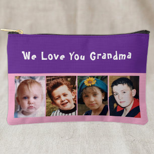 Bolsito Accesorio Pequeño Te amamos abuela 4 foto rosa púrpura