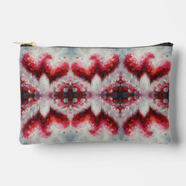 Bolsito Accesorio Pequeño Te Amo Dos Corazones Abstractos Pintando San Valen