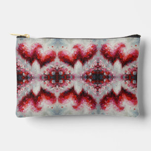 Bolsito Accesorio Pequeño Te Amo Dos Corazones Abstractos Pintando San Valen
