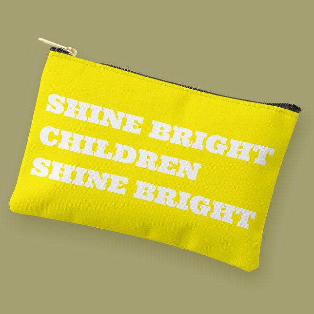 Bolsito Accesorio Pequeño Teacher Gift Uplifting Colourful (Shine Bright Children Shine Bright Pouch)