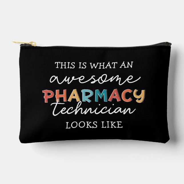 Bolsito Accesorio Pequeño Técnico de Farmacia Impresionante Personalizado (Anverso)