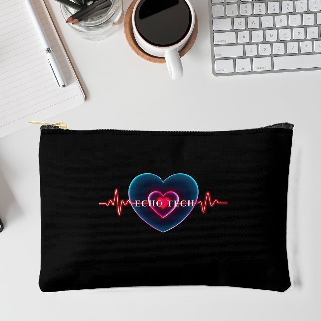 Bolsito Accesorio Pequeño Tecnología de Echo | latido | EKG (Echo tech _ Heartbeat _ EKG Accessory Pouch-small bag)