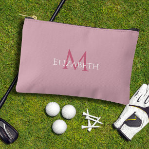 Bolsito Accesorio Pequeño Tee de golf golfista rosa monograma accesorio mode