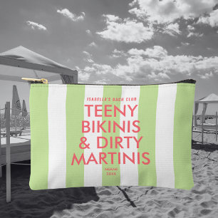 Bolsito Accesorio Pequeño Teeny Bikinis y Dirty Martinis Bach Club Stripe