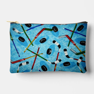 Bolsito Accesorio Pequeño Tema del hockey sobre hielo azul